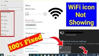 Fix WiFi Not Showing in Windows 10/11 | WiFi icon Missing in Windows | Easy Best Methods 2024-25