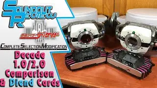 Kamen Rider Decade CSM Decadriver Ver2: Comparison to Ver1, DX and Diend Cards! [Soundout12]