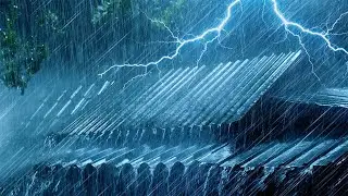 Best Rain Sounds for Sleeping - Heavy Thunderstorm Sounds for Deep Sleep Live 24/7