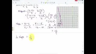 How to Find the Equation of a Perpendicular Bisector