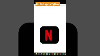 Make a Netflix logo using Python Turtle| 