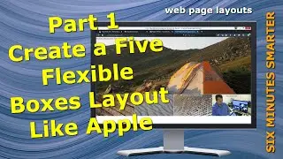 Create a Five Flexible Boxes Layout Like Apple - Part 1