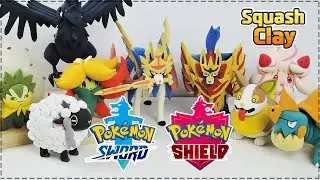 Pokémon Sword and Shield Clay Art!! (Satisfying video)