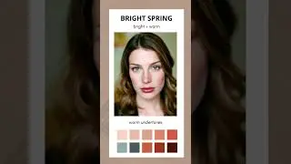 ARE YOU A BRIGHT SPRING? 12 Seasons Color Analysis. #coloranalysis #personalcolor