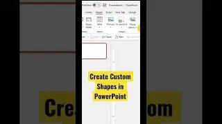 Cutom Shapes in PowerPoint? 🔥 [PPT TIPS🥳] #shortsfeed