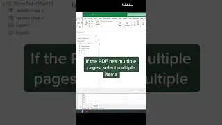 PDF to Excel 