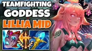 LILLIA MID is SO OP IN TEAMFIGHTS (Can almost SOLO CARRY with AOE COMBO) | Off-Meta Climb