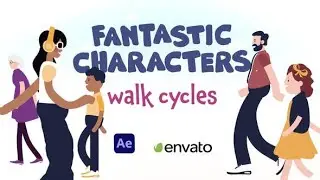 Download Videohive – Fantastic Characters – Walk Cycles – 30082110 Free