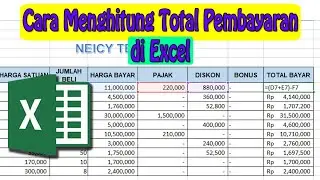 Cara Menghitung Total Pembayaran di Excel