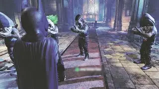 Batman intimidates goons with his Big Head