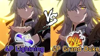 Jingyuan New Relic Set Grand Duke vs 4P Lightning Damage Comparison - Star Rail Jingyuan Build