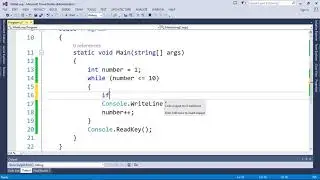 While loop in C#