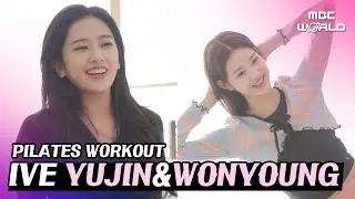 [C.C.] Check out their pilates routine! #IVE #YUJIN #WONYOUNG