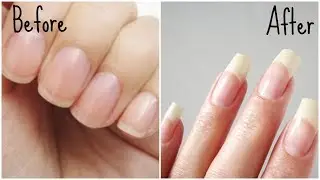 LONG NAILS IN 1 WEEK WITH HOME MATERIALS