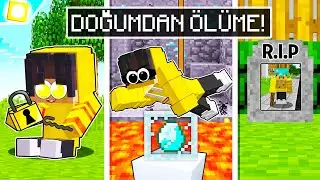 HIRSIZ OLARAK DOĞUMDAN ÖLÜME!⛓️ - Minecraft