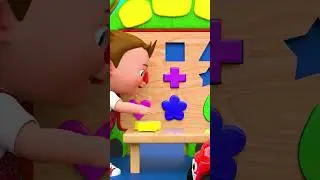 #Shorts Little Baby Learning Shapes with Tortoise Scribble Board | Kids Educational videos 2023