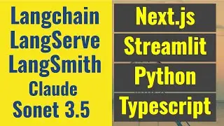 Langchain LangServe LangSmith Next.js & Streamlit: Chatbot w Claude Sonet 3.5 - API Test w/ Postman