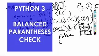 balanced parentheses using stack python 3