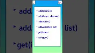 ArrayList in Java | Most Common Methods 💥 #shorts #ytshorts