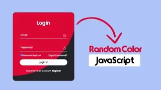 Animated Login Form using HTML,CSS & JavaScript