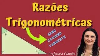 Razões trigonométricas no triângulo retângulo.