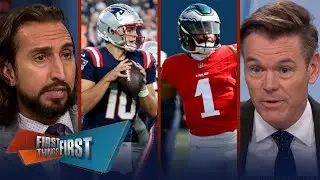 Should Pats QB Drake Maye start in Week 1, Eagles starters play in preseason? l FIRST THINGS FIRST