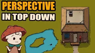 Perspective in Top down game art 2d