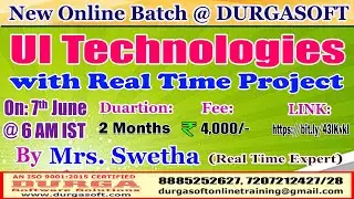 UI TECHNOLOGIES Online Training @ DURGASOFT