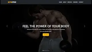 How To Create Responsive Gym Website Using HTML, CSS & Bootstrap || Responsive Gym Website