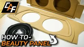 How to Make Subwoofer Beauty Panels - Full trunk build!