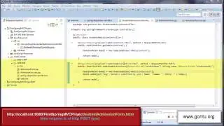 Spring MVC Tutorials 10   Handling an HTML form using @RequestParam annotation