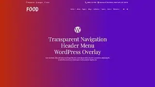 WordPress Navigation Menu Overlay Guide (Transparent Header)