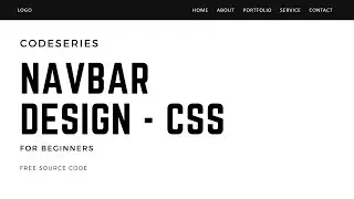 Navbar Design HTML & CSS