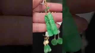 Green Jade Drop Earrings | Jadeite Jade Jewelry from Mason-Kay Jade