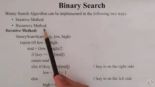 Binary Search | Data Structures | Algorithms | Design and Analysis of Algorithms | DAA | Sorting |