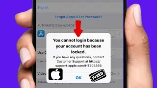 How to unlock apple id - You cannot login because your account has been locked - Easy Method (2024)