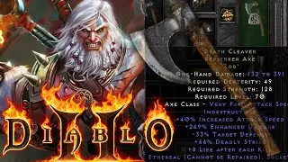 DEATH CLEAVER (ethereal) is UNGODLY | Diablo 2 Resurrected