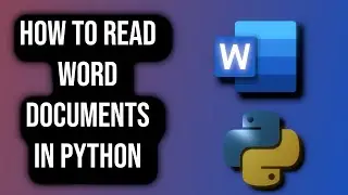 How To Read Word Documents In Python