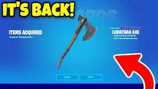 LEVIATHAN AXE CONFIRMED RETURN RELEASE DATE in FORTNITE ITEM SHOP! (Leviathan Axe Pickaxe Returning)