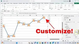 How to Change the Marker Shape and Color on a Line Chart in Microsoft Excel! #msexcel #tutorial #wow