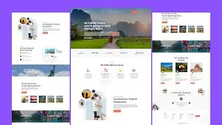 06 Responsive Travel Website Design & Animation | Figma to HTML/CSS/JS