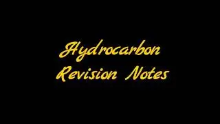 Hydrocarbon Revision Notes - Class11 | JEE MAINS | NEET