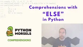 Using "else" in a comprehension in Python