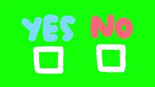 Yes & No green screen icon