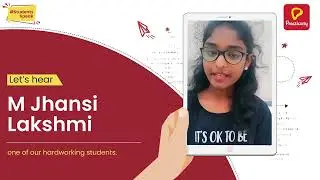 #StudentsSpeak ft. M Jhansi Lakshmi | Testimonial