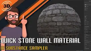 Create a Quick Stone Wall Material in Substance Sampler