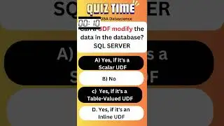 SQL Server UDF User Defined Function Technical Interview Questions #sqlinterviewquestions