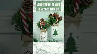 🎄 Grab $1 Dollar Store Vases for this Christmas Decor ! 