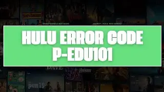 How To Resolve Hulu Error Code p-edu101?