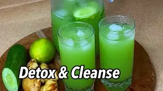 Cucumber, Ginger & Lime Juice. Detox & Cleanse 🥒(reduce belly fat)